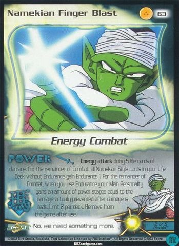 Namekian Finger Blast - 063 - Unlimited Edition